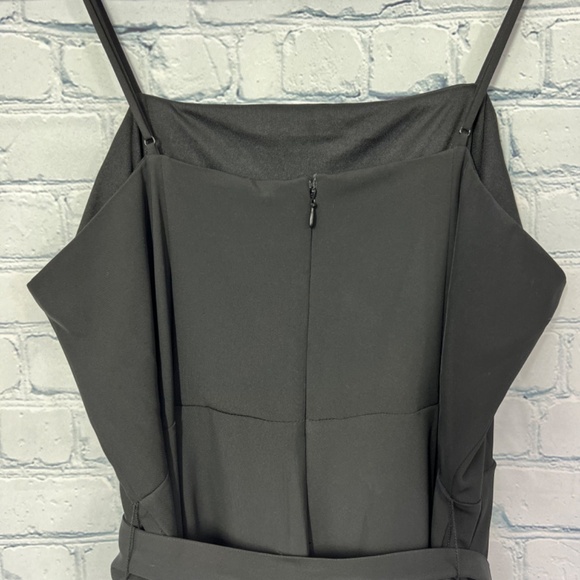 NWT🤩 |•NINE WEST•| Black Jumpsuit Belted Wide Leg - Picture 6 of 15
